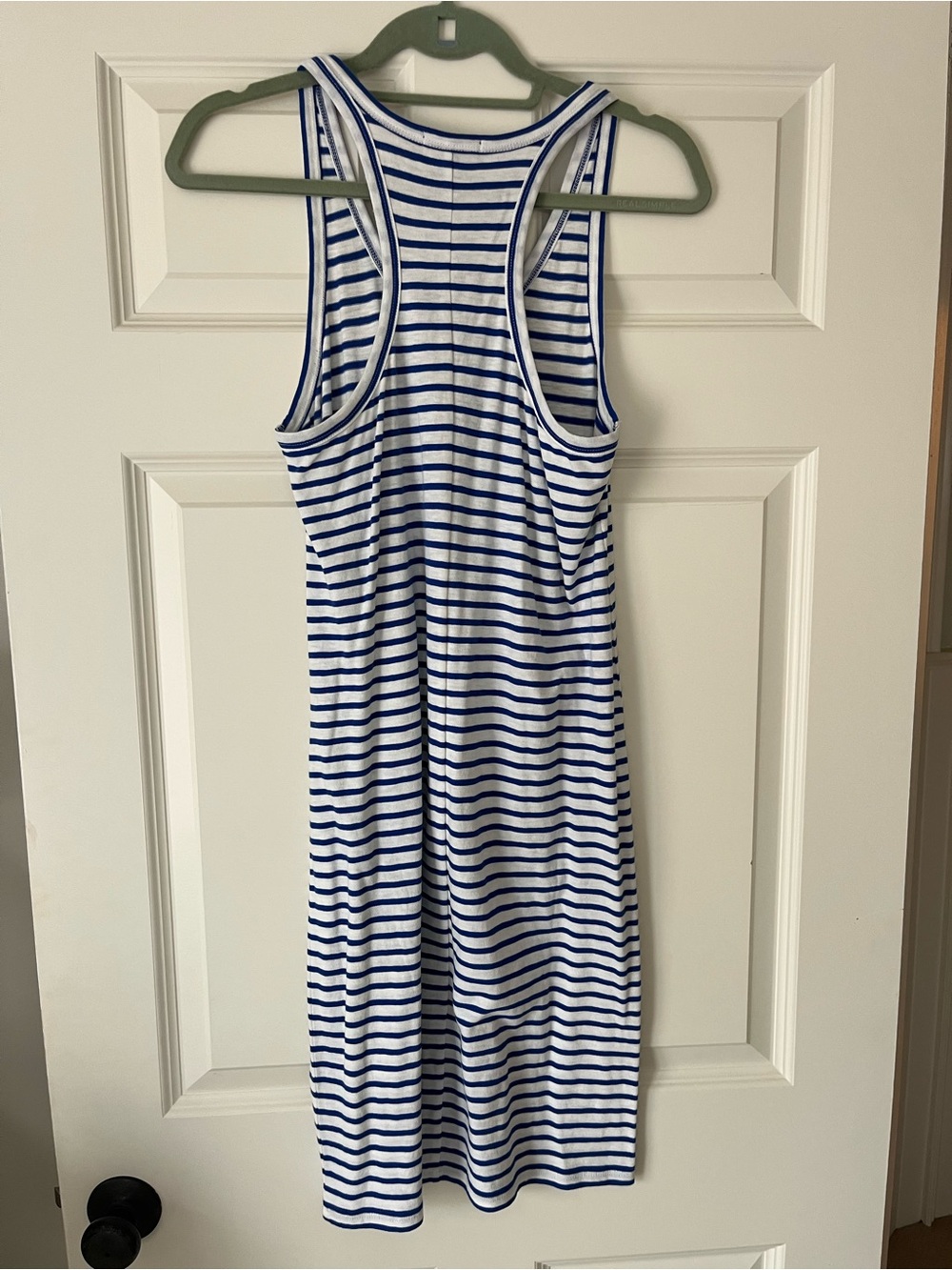 J. Crew Blue and White Striped Racerback Tank - Picture 4 of 4